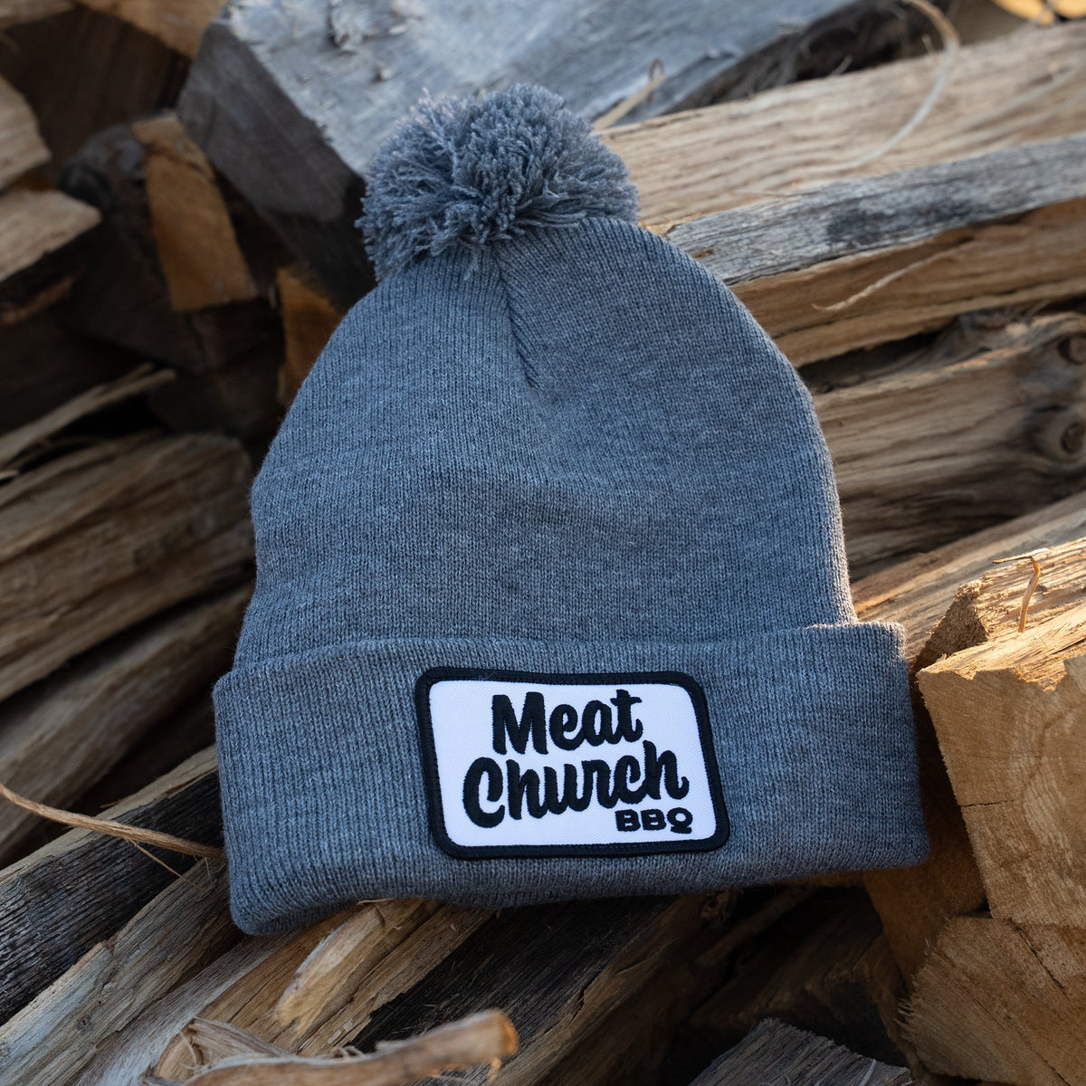 Meat Church Pom Beanie